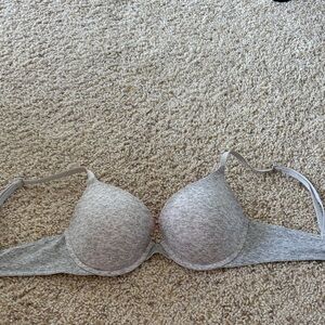 Grey PINK push up bra